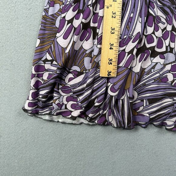 Vivian Shyu Floral Dress Women’s Small Purple Long Sleeve V Neck Midi - Picture 11 of 16